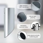 KayYuki Office Modern Art Pen Holder Aluminum Alloy Tilt Pen Holder Handicraft Office Desktop Accessories Pencil Cup Office Storage Pen Cup(Silver) - Image 4